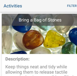 Activities, Bring a Bag of Stones